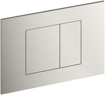 Hotbath &MORE Bedieningspaneel geschikt voor Geberit UP320/UP720/TECE Box 8 GN Geborsteld Nikkel (BAS320GN) Grijs