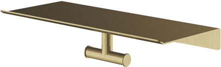 Hotbath &More Dubbele handdoek haak voor Planchet serie Geborsteld messing PVD