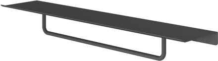 Hotbath &More Handdoek rek 40 cm voor Planchet serie Geborsteld zwart PVD