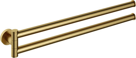 Hotbath &MORE Handdoekhouder Draaibaar BBP Geborsteld Messing PVD (BAA15BBP) Goud