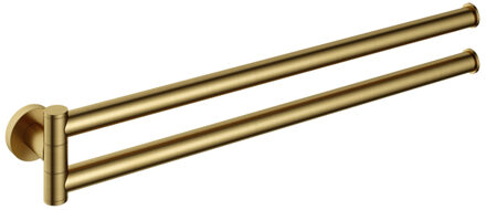 Hotbath &MORE Handdoekhouder Draaibaar BBP Geborsteld messing PVD BAA15BBP Messing geborsteld (goud)