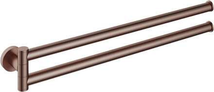 Hotbath &MORE Handdoekhouder Draaibaar BCP Geborsteld Koper PVD (BAA15BCP)