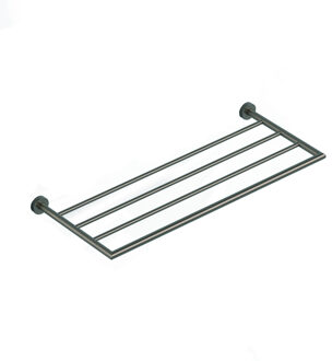 Hotbath &MORE Handdoekrek BGP Geborsteld Gunmetal PVD (BAA25BGP)