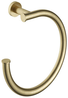 Hotbath &MORE Handdoekring BB - Living Colours vormen een Poetsbaar patina Geborsteld messing BAA08BB Messing geborsteld (goud)