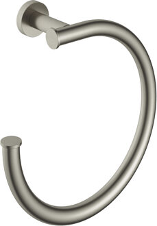 Hotbath &MORE Handdoekring GN Geborsteld Nikkel (BAA08GN) Grijs
