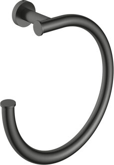 Hotbath &MORE Handdoekring MBP Geborsteld Zwart PVD (BAA08MBP) Mat Zwart