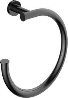 Hotbath &MORE Handdoekring PBP Gepolijst Zwart PVD (BAA08PBP)