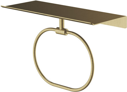 Hotbath &More Handdoekring voor Planchet serie Geborsteld messing PVD