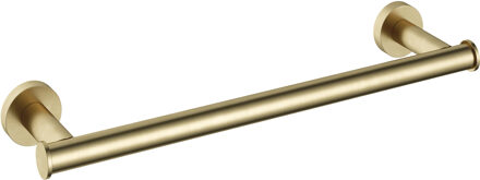 Hotbath &MORE Handdoekstang 34cm BB - Living Colours vormen een Poetsbaar patina Geborsteld Messing (BAA06BB) Goud
