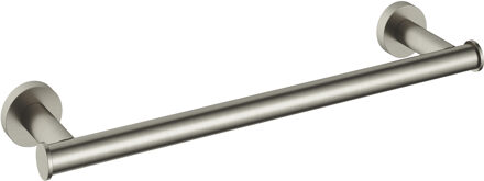 Hotbath &MORE Handdoekstang 34cm GN Geborsteld Nikkel (BAA06GN) Grijs