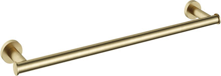 Hotbath &MORE Handdoekstang 64cm BB - Living Colours vormen een Poetsbaar patina Geborsteld Messing (BAA07BB) Goud