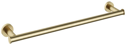Hotbath &MORE Handdoekstang 64cm BB - Living Colours vormen een Poetsbaar patina Geborsteld messing BAA07BB Messing geborsteld (goud)