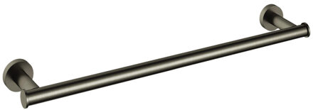 Hotbath &MORE Handdoekstang 64cm BGP Geborsteld gunmetal PVD BAA07BGP Gunmetal geborsteld (antraciet)