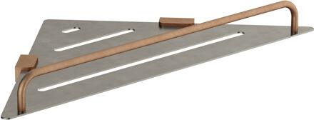 Hotbath &MORE Hoek planchet BCP Geborsteld koper PVD BAA22BCP Koper geborsteld