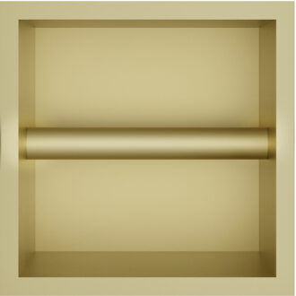 Hotbath &MORE Inbouw nis & borstelgarnituur 90x16x12,6cm Geborsteld Messing PVD