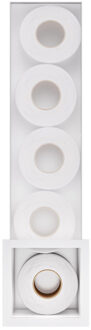 Hotbath &MORE Inbouw reserverol houder voor 6 rollen 16x60x14cm Mat Wit