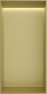 Hotbath &MORE Inbouwbox of inbouwnis - 30x15x10 - frameless + LED - Geborsteld messing PVD BOX015FLBBP Messing geborsteld (goud)