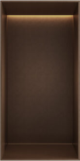 Hotbath &MORE Inbouwbox of inbouwnis - 30x15x10 - frameless + LED - Tuscan bronze BOX015FLTB