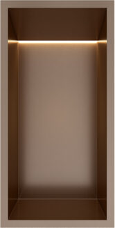 Hotbath &MORE Inbouwbox of inbouwnis - 30x15x10 - with LED IP44 - Tuscan bronze BOX015LTB