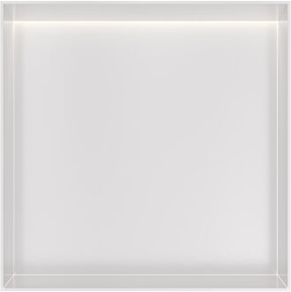 Hotbath &MORE Inbouwbox of inbouwnis - 30x30x10 - frameless + LED - Mat wit BOX030FLWH Wit mat