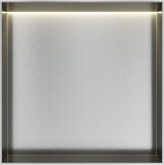 Hotbath &MORE Inbouwbox of inbouwnis - 30x30x10 - frameless + LED - RVS 316 BOX030FLIX