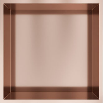 Hotbath &MORE Inbouwbox of inbouwnis - 30x30x10 - Geborsteld koper PVD BOX030BCP Koper geborsteld
