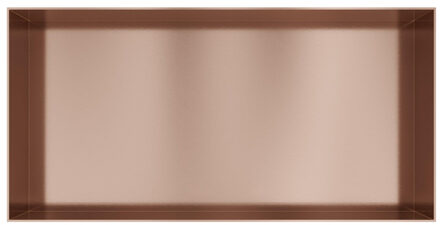 Hotbath &MORE Inbouwbox of inbouwnis - 30x60x10 - frameless - Geborsteld koper PVD BOX060FBCP Koper geborsteld