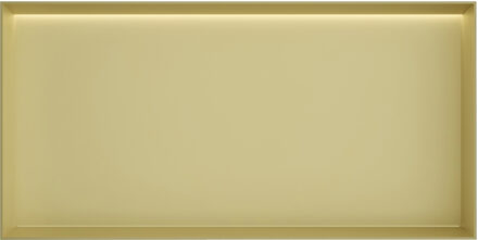 Hotbath &MORE Inbouwbox of inbouwnis - 30x60x10 - frameless + LED - Geborsteld messing PVD BOX060FLBBP Messing geborsteld (goud)