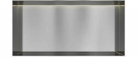 Hotbath &MORE Inbouwbox of inbouwnis - 30x60x10 - frameless + LED - RVS 316 BOX060FLIX