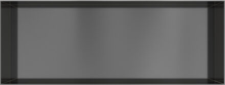 Hotbath &MORE Inbouwbox of inbouwnis - 30x80x10 - frameless - Geborsteld gunmetal PVD BOX080FBGP Gunmetal geborsteld (antraciet)