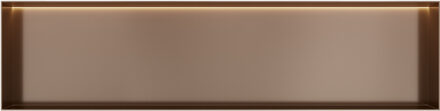 Hotbath &MORE Inbouwnis 30x120x10cm frameless + LED Tuscan Bronze