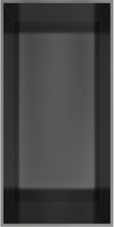 Hotbath &MORE Inbouwnis 30x15x10cm frameless Geborsteld Gunmetal PVD
