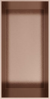 Hotbath &MORE Inbouwnis 30x15x10cm frameless Geborsteld Koper PVD