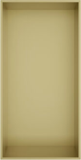 Hotbath &MORE Inbouwnis 30x15x10cm frameless Geborsteld Messing PVD