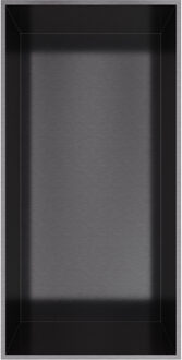 Hotbath &MORE Inbouwnis 30x15x10cm frameless Geborsteld Zwart PVD