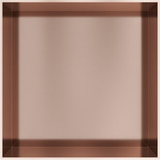 Hotbath &MORE Inbouwnis 30x30x10cm frameless Geborsteld Koper PVD