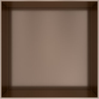 Hotbath &MORE Inbouwnis 30x30x10cm frameless Tuscan Bronze