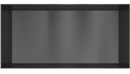 Hotbath &MORE Inbouwnis 30x60x10cm frameless Geborsteld Zwart PVD