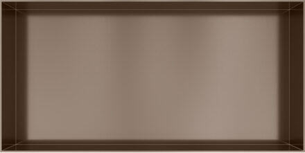 Hotbath &MORE Inbouwnis 30x60x10cm frameless Tuscan Bronze