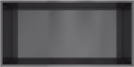 Hotbath &MORE Inbouwnis 30x60x10cm Geborsteld Zwart PVD