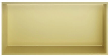 Hotbath &MORE Inbouwnis 30x60x10cm met LED IP44 Geborsteld Messing PVD