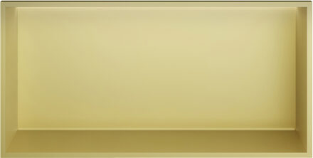 Hotbath &MORE Inbouwnis 30x60x10cm met LED IP44 Geborsteld Messing PVD