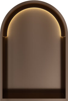 Hotbath &MORE Inbouwnis Toogmodel 30x45x10cm met LED IP44 Tuscan Bronze