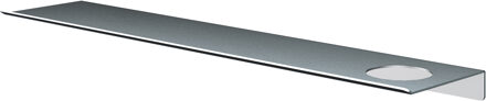 Hotbath &More Planchet 60 cm inclusief bevestigings rails met 1 uitsparing voor een zeepdispenser of beker RVS 316