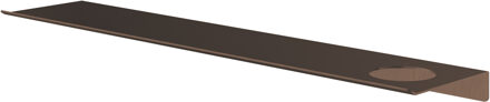 Hotbath &More Planchet 60 cm inclusief bevestigings rails met 1 uitsparing voor een zeepdispenser of beker Tuscan bronze