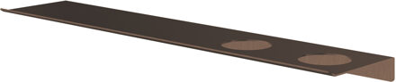 Hotbath &More Planchet 60 cm inclusief bevestigings rails met 2 uitsparingen voor een zeepdispenser of beker Tuscan bronze