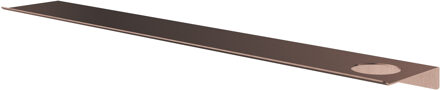 Hotbath &More Planchet 80 cm inclusief bevestigings rails met 1 uitsparing voor een zeepdispenser of beker Geborsteld koper PVD