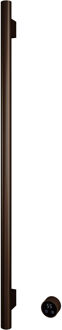 Hotbath &MORE set van 1 rails RARV135 ROUND135 cm met separate schakelaar en inbouw element Tuscan Bronze (RARV135-1TB) Brons