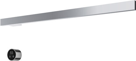 Hotbath &MORE set van 1 rails RAS80 SQUARE 80 cm met separate schakelaar en inbouw element Chroom (RAS80-1CR)