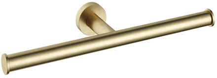 Hotbath &MORE Toiletrolhouder dubbel BB - Living Colours vormen een Poetsbaar patina Geborsteld messing BAA05BB Messing geborsteld (goud)